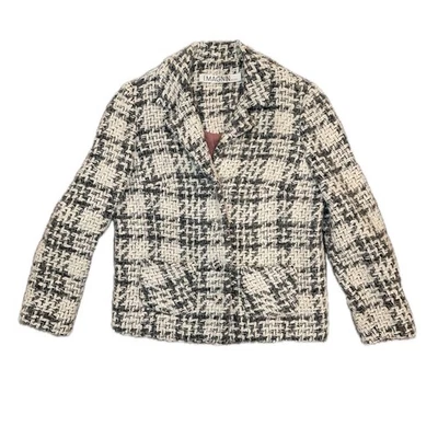 Vintage I.Magnin Women's Twill Loose Knit Blazer 4 Button Up Sz Small/med - Image 1 of 4