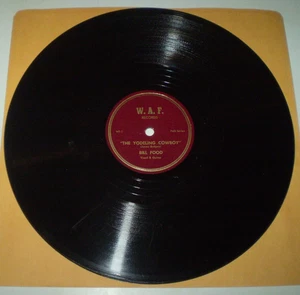 Rocky Bill Ford Undocumented Private Press WAF 78 as BILL FOOD Jimmie Rodgers - Picture 1 of 2