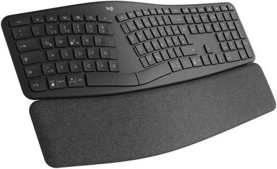 Logitech K860 Ergonomische Kabellose Tastatur QWERTZ (DE-Layout) NV1 - Bild 1 von 4