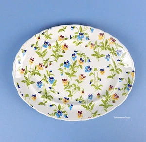 Wood & Sons Hardy Amies, Victorian Garden, 12" ovale Platte, TOP + Zustand! - Bild 1 von 2