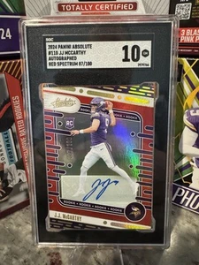 2024 Panini Absolute - Rookies J.J. McCarthy #110 (RC) /100 - Imagen 1 de 3
