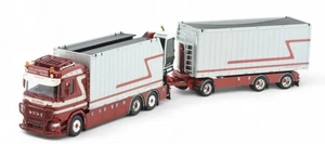 TEKNO, SCANIA R580 6x2 rigido con gru e 1+2 assi G&J VAN LEEUWEN, 1/50,  TEK8... - Foto 1 di 4