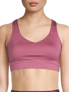 Avia Activewear Women's Medium Impact Strappy Sports Bra - Pink, 3x - Picture 1 of 1