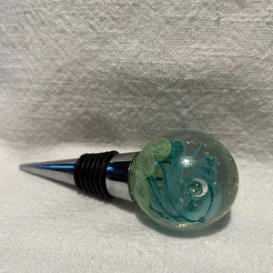 Mundgeblasenes Glas James Hayes Stil Glas Weinstopfen - Bild 1 von 6