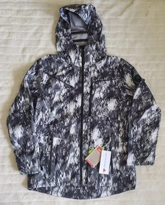 Obermeyer Foraker Shell Jacket Men's M Black White Recco Hooded Full Zip NWTs - Picture 1 of 9