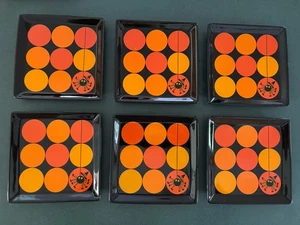 6 Kiste und Fass Spinne schwarz & orange Teller Halloween Salat Mittagessen - Bild 1 von 2
