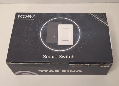 MOES 3 Gang WiFi Smart Wall Light Switch 3 Way with Alexa Google APP Remote New - Image 1 of 4