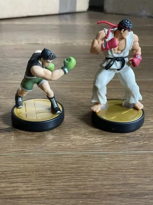 Ryu Little Mac Amiibo - Super Smash Bros - Nintendo Street Fighter Punch Out Lote Foto 1 de 4