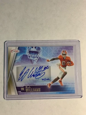2022 SAGE Low Series Sneak Peek Auto Red EJ Williams #SPA-EJW Auto #D /100 - Image 1 of 2