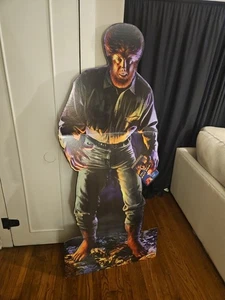 Vintage 1999 WOLFMAN Blockbuster lebensgroßer Kartonausschnitt doppelseitig - Bild 1 von 2