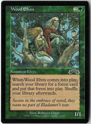 Wood Elves 130 Common Exodus NM/LP MTG - Image 1 of 2