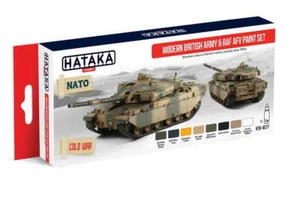 HATAKA AS77 - Moderno Ejército Británico y RAF AFV Juego de Pintura - Imagen 1 de 3