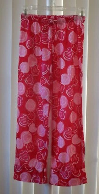 Pantalones de dormir para niñas Pantalones de pijama Corazones rojos Azul marino antiguo Nuevo sin etiquetas Talla 8 Foto 1 de 2
