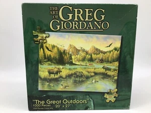The Art Of Greg Giordano “The Great Outdoors” 1000 Pc. Puzzle New - Picture 1 of 9