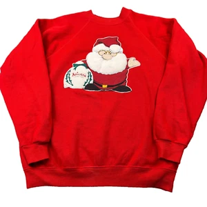 VTG 90's Knott's Berry Farm Hanes Sweatshirt Unisex Large Red Cotton Pullover - Picture 1 of 8