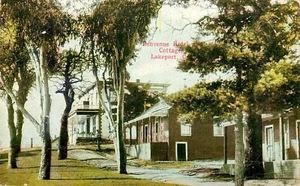 BENVENUE HOTEL, LAKEPORT, LAKE COUNTY, KALIFORNIEN, VINTAGE POSTKARTE (SX 951) - Bild 1 von 2