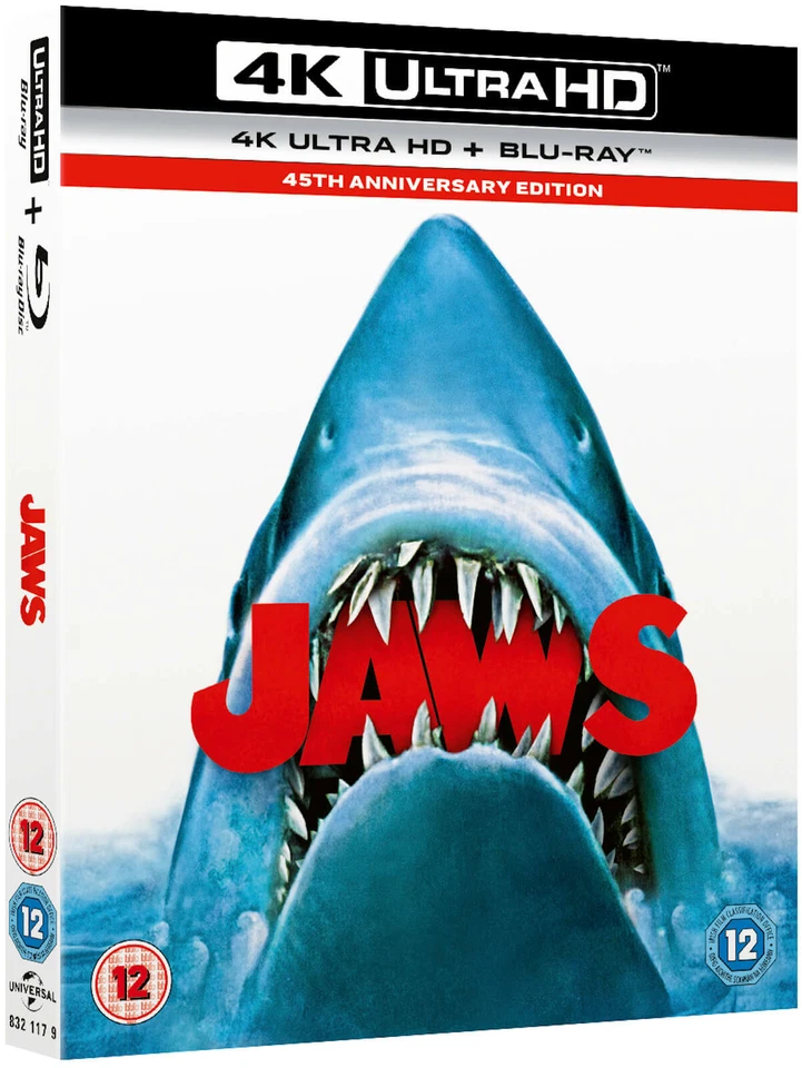Jaws (Blu-ray, 2020, 2-Disc Set, Anniversary Edition)