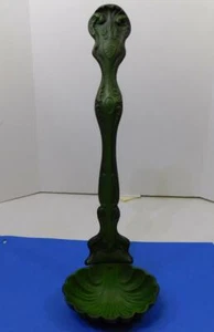 ROYAL LARGE GREEN CAST METAL CLAM SHELL DESIGN LADLE WALL DECOR 26" TALL - Picture 1 of 1