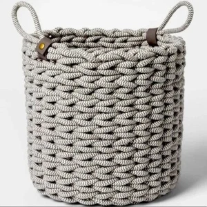 Rope Basket Woven Storage Cotton for with Baskets Large Decorative Handles - Picture 1 of 2