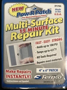 Fernco Inc. FP-P46 Epoxy Repair Patch Kit 4”x6” Patch 1y - Picture 1 of 2