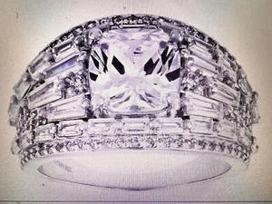 Brand New Bella Luce® White Diamond Simulant 5.70ctw. Ring Size 11 - Free Ship - Picture 1 of 9