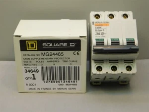 Square D Merlin Gerin MG24465 Multi9 C60N Supplementary Protector 3-Pole 8A - Picture 1 of 1