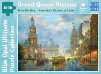 Blue Opal - Bradley Grand Queen Victoria 1000 piece jigsaw puzzle BL02104-C - image 1 of 3