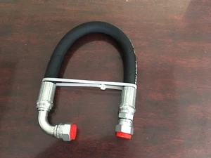 1/2" X 48" 2-WIRE 5,000 Hydraulic Hose Assembly 1-Female JIC x 1-Female JIC 90 - Picture 1 of 4