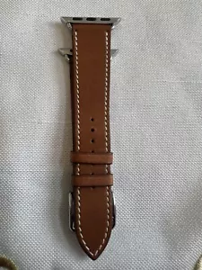 Apple Watch Hermès Single Tour 41 mm oro rapido pelle di vitello. Nastro. - Foto 1 di 15
