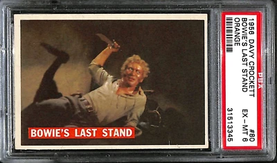 1956 Topps Davy Crockett Orange #80 Bowie's Last Stand PSA 6 EX-MT 7306 - Image 1 of 3