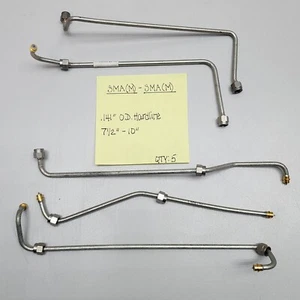 (5) SMA(M) - SMA(M) 0.141" OD Hardline Cables 7.5" - 10" - Picture 1 of 3