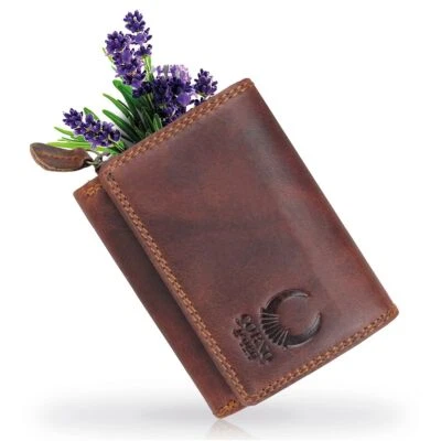 CORNO D´ORO Geldbörse Damen aus Echtleder Klein – Handmade Portemonnaie mit RFID Schutz