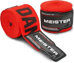 Meister Adulto 180" Impacchi Semielastici per Mani per Lunghezza, Pericolo Rosso - Foto 1 di 3
