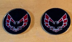 Set 2 Vintage Pontiac Firebird Trans AM Wheel Cap Emblem Ornament Original Part - Picture 1 of 4