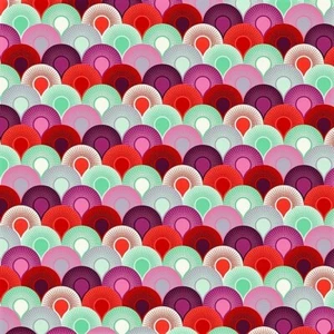 RARE OOP ELIZABETH Chain Mail Plum by Tula pink, cotton fabric - Picture 1 of 1