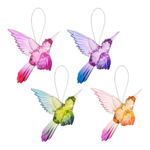 pink VIBRANT HUMMINGBIRD Acrylic Crystal Expressions Ornament Ganz acry-1140 - Picture 1 of 2