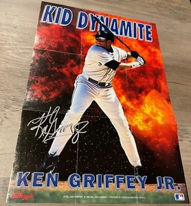 1993 Kellogg's Mini Poster KEN GRIFFEY JR. Kid Dynamite Seattle Mariners - Bild 1 von 1