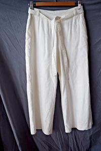 Witchery wide leg pants...white/ light cream...size 4...lined...excellent - Picture 1 of 14