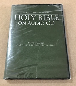 Holy Bible on Audio CD (KJV), New Testament, 2008, Dark Green Case - NEW/SEALED - Picture 1 of 6