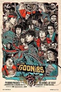 PÓSTER DE LOS GOONIES TYLER STOUT RICHARD DONNE STEVEN SPIELBERG ASTIN BROLIN COHEN - Imagen 1 de 1