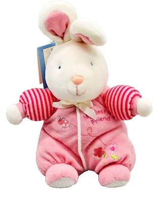 Carters Bunny Rabbit My Best Friend Ladybug tela de felpa sonajero 2001 etiquetas Foto 1 de 4