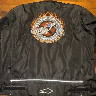 Power Trip Orange County Choppers Armor Padded Vented Motorcycle Jacket 2XL - Image 1 of 4