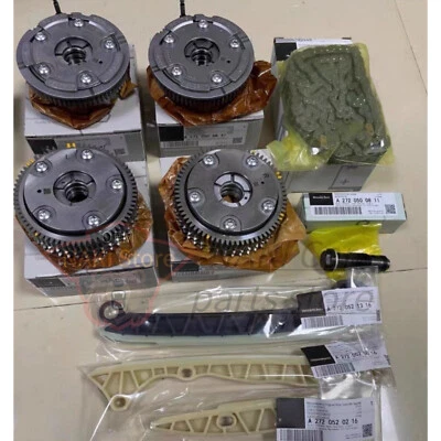 Kit de corrente de temporização 4 peças ajustadores de eixo de comando para Mercedes-Benz W203 W211 W164 W221 - Imagem 1 de 4