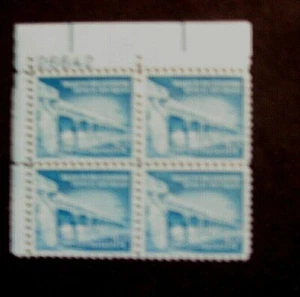 #1031A 1 1/4 Cent Santa Fe plate block of 4, mint NHOG, pick plate #/location - Picture 1 of 1