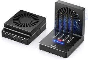 M.2 NVMe Cloner Dock, 4-Bay NVMe Cloner Duplicator with Foldable Cooling Fan - Afbeelding 1 van 15