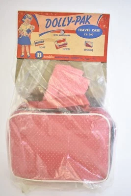 Estuche de viaje Dolly-Pak vintage de Brockton MFG. Co juguete para niños Foto 1 de 4