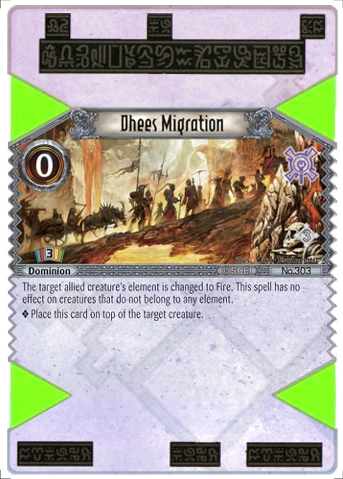 3x Dhees Migration EOJ SET3 #303 PS3 Eye Of Judgment English NM/Unplay UC card - Image 1 of 1