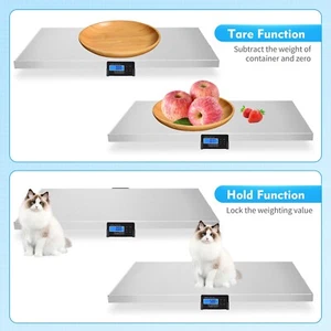 Scale Platform Floor Large Vet Animal Pet Electronic Weigh 200kg/0.1kg 53x43cm - Picture 1 of 7