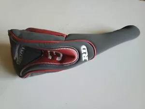 Slazenger Golf Club Head Cover Raw Distance RD 3 wood red gray - Picture 1 of 2