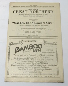 Shubert Great Northern Theatre Programm "Sally, Irene and Mary" 1923 Chicago Ill - Bild 1 von 5